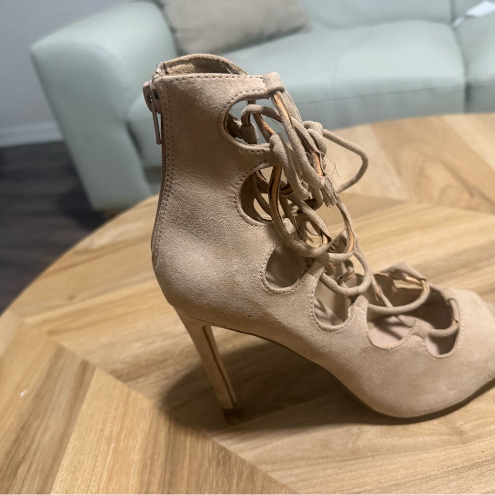Aldo Nude Suede Pumps